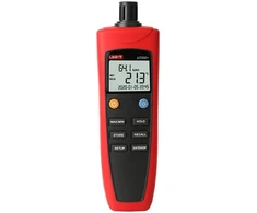 Matuoklis - Uni-T UT332+ Temperatūros Ir Drėgmės Matuoklis, -20°C Iki 70°C, 0-99.9% RH, USB, Juodas