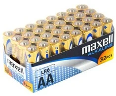 Maxell AA LR6 baterijos 32 vnt.