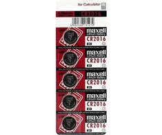Baterija - Maxell CR2016 3V 90mAh Ličio Baterija, 5 vnt.
