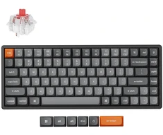 Klaviatūra žaidimams Keychron K2 Max Keychron Super Raudona belaidė mechaninė su pašvietimu szaro-juoda
