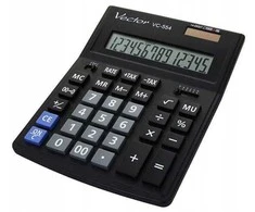 Men's Vector Vector KAV VC-554x Office Calculator, 14-digit, 153x199mm, juodas
