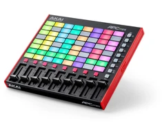 MIDI Valdiklis - AKAI APC Mini MK2, 64 RGB Mygtukai, 9 Faderiai, USB, Juoda