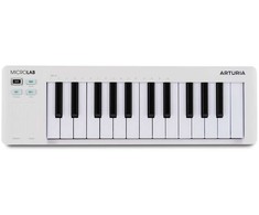 Arturia MicroLab MK3 Baltas - Kompaktowy kontroler MIDI
