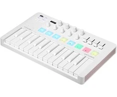 MIDI valdiklis - Arturia MiniLab 3 (25 klavišų, USB, įeina Ableton Live Lite, balta)