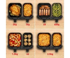 Karšto oro gruzdintuvė Tefal XXL Dual Easy Fry, EY942HE0