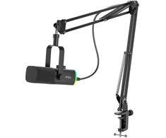 Fifine AM8T gaming microphone with boom arm juodos spalvos