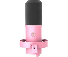 Mikrofonas - Fifine K688P Dinaminis USB-C/XLR, Kardioidinis, Realaus Laiko Stebėjimas, Rožinė