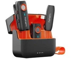 Mikrofonas - Hohem MIC 01 Wireless Lavalier (2TX + 1RX, Charging Case)