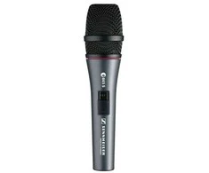 „Sennheiser E865-S“ – superkardioidinis kondensatorinis vokalinis mikrofonas, versija su įjungimo/išjungimo jungikliu
