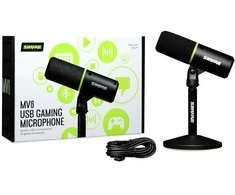 Shure MV6 – USB-C kardioidinis dinaminis mikrofonas žaidėjams ir transliuotojams