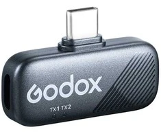 Mikrofono sistema - Godox Cube C Combo Kit1 2.4GHz belaidis, 40 valandų baterija
