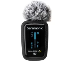 Mikrofono Siųstuvas - Saramonic Blink500 ProX TX 100m Nuotolis 10h Baterijos Gyvavimo Trukmė OLED Ekranas