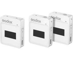 Mikrofonų sistema - Godox MoveLink II M2 Wireless, 2 siųstuvai, 100m nuotolis, balta