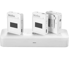Mikrofonų sistema - Godox MoveLink II M2 Wireless, 2 siųstuvai, 100m nuotolis, balta