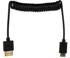 Mitoya HDMI Laidas - 50cm Spiralinis HDMI į Mini HDMI 2.1 8K 60Hz 48Gbps