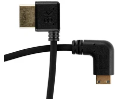 Mitoya HDMI Laidas - Kampinis HDMI į Mini HDMI 50 cm 48 Gbps 8K/60Hz Spiralinis