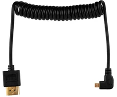Mitoya HDMI Laidas - Micro HDMI 50cm Spiral 8K 60Hz 4K 120Hz Auksu Padengtas