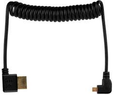 Mitoya HDMI Laidas - Micro HDMI Spiral 50 cm 48 Gbps 8K 60Hz 4K 120Hz