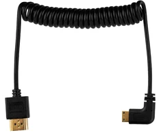 Mitoya HDMI Laidas - Spiralinis HDMI į Mini HDMI 50cm 48Gbps 8K 60Hz