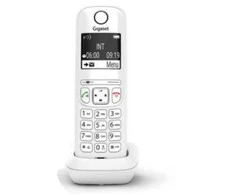 Belaidis Telefonas - Gigaset AS690 14h Pokalbių Laikas 100 Telefonų Sąrašas Balta