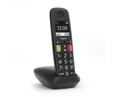 Belaidis Telefonas - Gigaset E290 Dideli Mygtukai, Atsakiklis, Skambučių Blokavimas, Juodas
