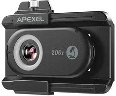 Mobilus Telefonas Mikroskopas - Apexel APL-MS200 200x Didinimas su LED Šviesa