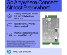 HP 5G modemas m.2 WWAN 4G/5G Sub-6 GHz FM350-GL mobilusis plačiajuostis ryšys (suderinamas su WWAN palaikančiais „EliteBook 8 X - G1i G1a - 13 14 16“, „Flip“, „ZBook 8 X Fury - G1i G1a - 14 16 18“)