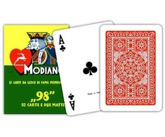 Modiano ''98'' Pokerio Kortos (raudonos)