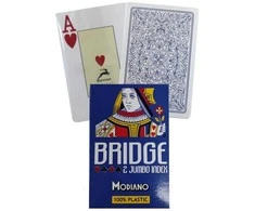 Modiano Bridge 2 Jumbo Index Žaidimo Kortos (Mėlynos)
