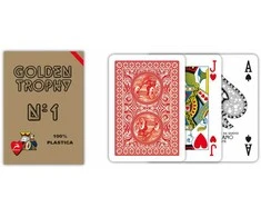 Modiano Golden Trophy Žaidimų Kortos (raudonos)