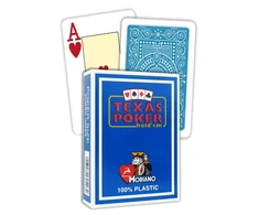 Modiano Texas Poker Hold Em Jumbo Index Žaidimų Kortos (Šviesiai Mėlynos)