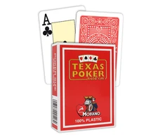 Modiano Texas Poker Hold Em Jumbo Index Žaidimų Kortos (Raudonos)