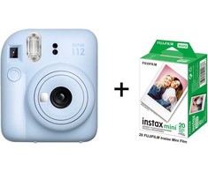 Momentinis Fotoaparatas FUJIFILM INSTAX MINI 12 (Pastelinė mėlyna) + 20 FUJIFILM Instax Mini Film (Glossy) (Color)