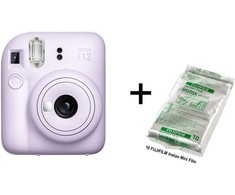 Momentinis Fotoaparatas FUJIFILM INSTAX MINI 12 (Levandų violetinė) + 10 FUJIFILM Instax Mini Film (Glossy) (Color)