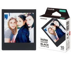 Momentinių Nuotraukų Rėmai - Fujifilm Instax SQUARE Blizgus Juodas Rėmelis 10 Vnt Juodas