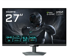 Monitorius Gigabyte G27Q20 EK | 27 " | SS IPS | QHD | 200 Hz | 0.5 ms | 2560 x 1440 pikselių | 350 cd/m² | HDMI jungtys quantity 2