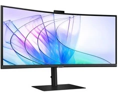 Monitorius Samsung ViewFinity S6 S65VC QHD LS34C652VAUXEN/Curved/Ultra WQHD/21:9/350 cd/㎡/USB Type-C/Adaptive image/100 Hz refresh rate
