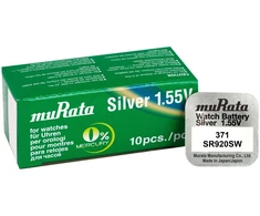 Murata Manufacturing Co Baterija – Murata 371 (SR920SW) Sidabro Oksido Laikrodžio Baterija, 1 vnt.