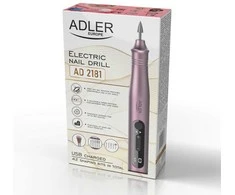 Adler | Elektrinis nagų gręžimo rinkinys | AD 2181 | Galios lygių skaičius 5 | Rožinė