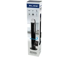 Namų ir virtuvės prietaisas - BLOW Stulpinis Ventiliatorius 90W Su Nuotolinio Valdymo Pultu, 3 Greičio Nustatymai, Sukimas, 880 mm, Juodas