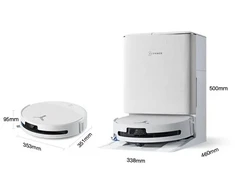 Namų Įranga - Ecovacs Deebot T90 Omni 16,600 Pa Siurbimo Galia, 170 Min Veikimo Laikas, Mopuotas Baltas