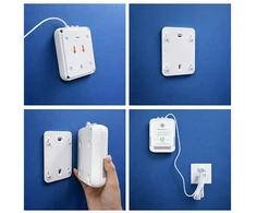Namų Saugumo Prietaisas - Qoltec 52654 Dujų Ir Anglies Monoksido Detektorius, Wi-Fi, 85dB Signalas, Baltas