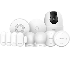 Namų Signalizacijos Rinkinys - IMOU Home Alarm Kit 11 Ranger 2C, Gateway, Jutikliai, Sirena, Kamera, Wi-Fi, Juoda