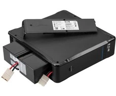 Nepertraukiamo maitinimo šaltinis (UPS) - Eaton 3P Ellipse 550 DIN 0.55 kVA 330 W 4 AC Išėjimai Juoda