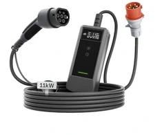 Nešiojamas elektromobilių įkroviklis - DEPOW deM2D11B10NA_DL 11 kW 10 m
