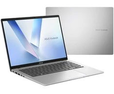 ASUS Vivobook 14-M1407GA-LY012W Ryzen AI 7-445 14.0" WUXGA IPS lygio 60Hz 300nits AG 16GB DDR5 SSD512 Cam1080 42WHrs Win11 Vėsus Sidabrinis