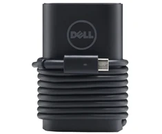 Nešiojamojo kompiuterio maitinimo adapteris - Dell USB-C 90 W AC Adapteris With 1 Meter Power Cord - Euro Juodas