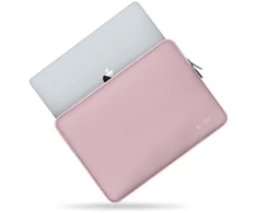 Nešiojamo kompiuterio dėklas - Tech-Protect NeoSlim 13–14" Nešiojamo kompiuterio dėklas, Dulkių rožinė, Juoda