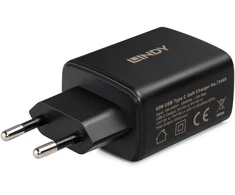 Nešiojamo kompiuterio įkroviklis - Lindy 65 W USB-C GaN įkroviklis