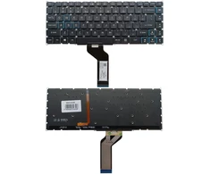 Nešiojamo kompiuterio klaviatūra - Acer Predator Triton PT515-51/52 Pakeitimo RGB JAV Juoda